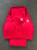 Lift Legacy Red Women's Seamless Sports Bra