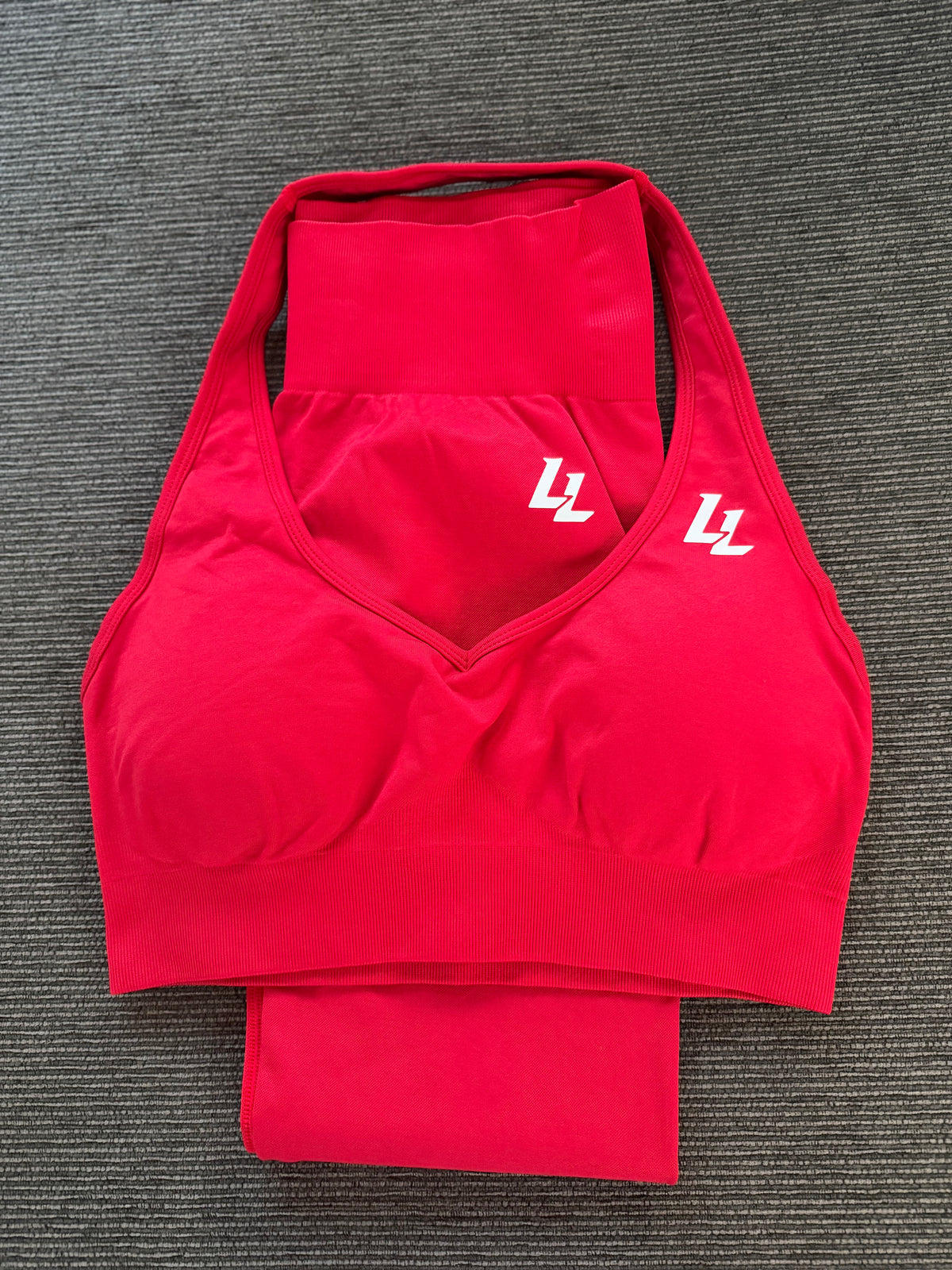 Lift Legacy Red Women's Seamless Sports Bra
