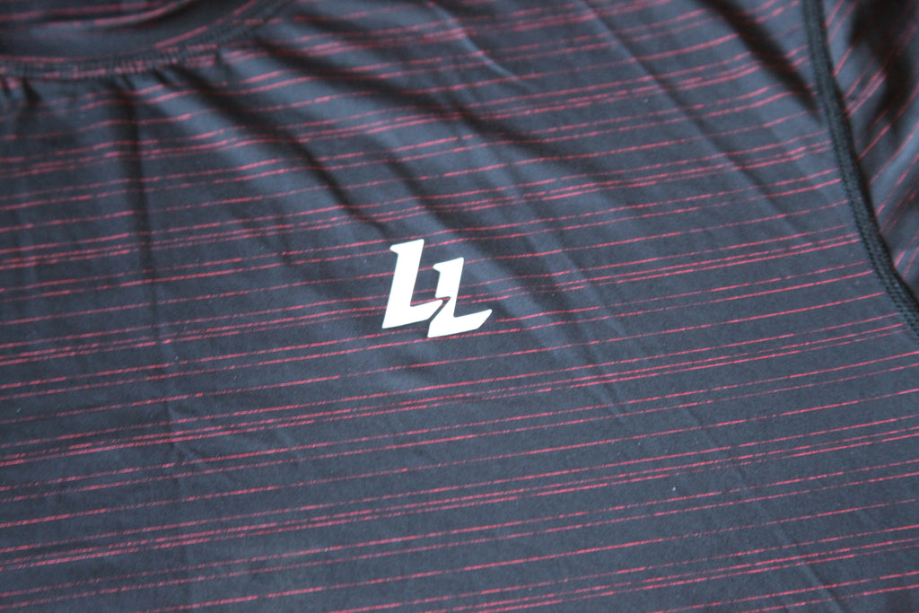Mens Lift Legacy Black & Red  T-shirt