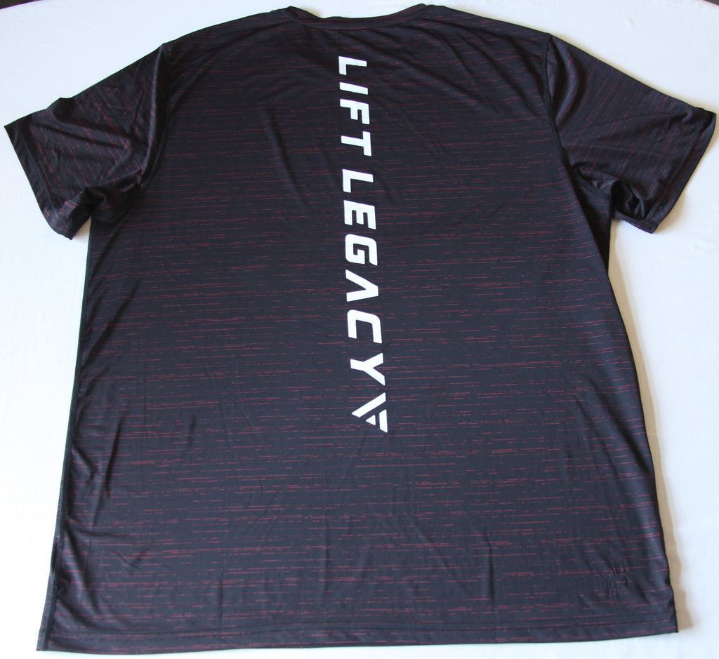 Mens Lift Legacy Black & Red  T-shirt